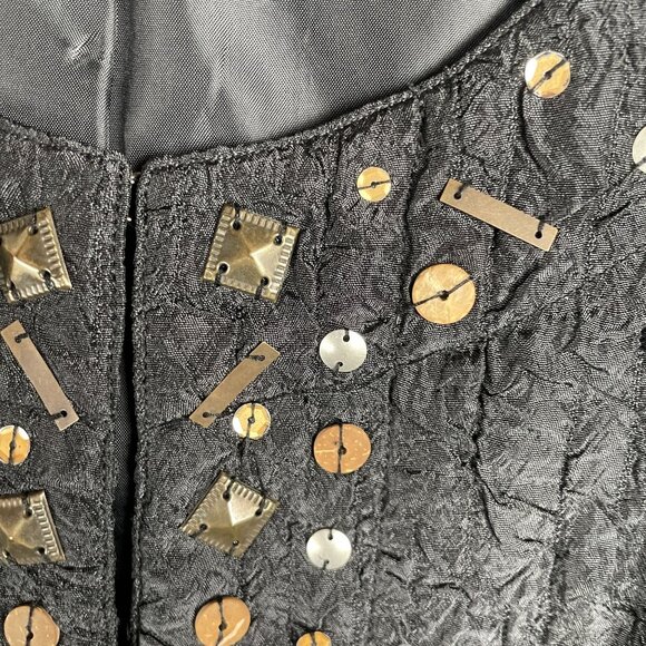 Added Dimensions Catherines Blazer Womens 2X Beaded Crinkle Work Capsule Career - Picture 4 of 13